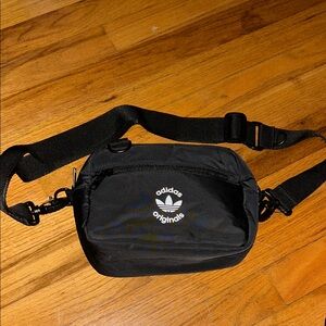 Adidas Black Belt Bag with Logo